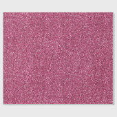 Girly Pink Glitzer Geschenkpapier (Flach)
