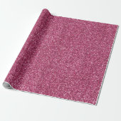 Girly Pink Glitzer Geschenkpapier (Ungerollt)