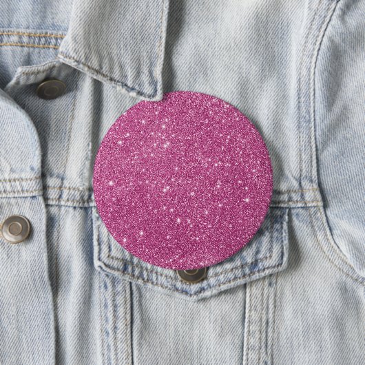 Girly Pink Glitzer Glam Button (Beispiel)