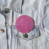 Girly Pink Glitzer Glam Button (Beispiel)