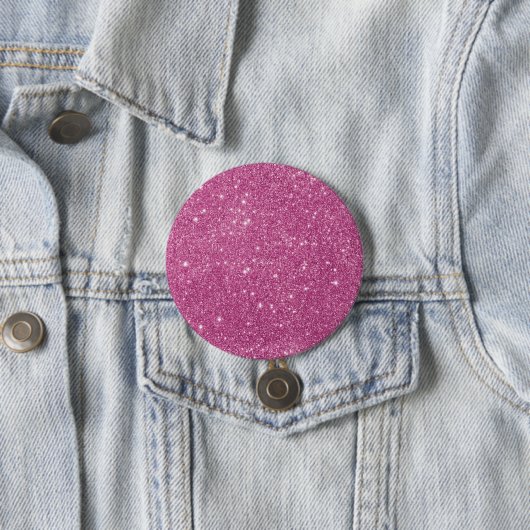 Girly Pink Glitzer Glam Button (Beispiel)