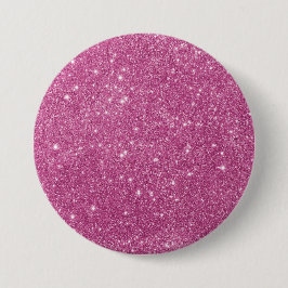Girly Pink Glitzer Glam Button