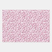 Girly Pink Glitzer Leopard Ombre Geschenkpapier Set (Vorderseite 2)