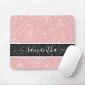Girly Pink Glitzer Mousepad (Mit Mouse)