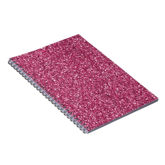 Girly Pink Glitzer Notizblock (Rechte Seite)