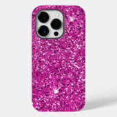 Girly Pink Glitzer Ombre Sparkle Case-Mate iPhone Hülle (Rückseite)