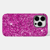 Girly Pink Glitzer Ombre Sparkle Case-Mate iPhone Hülle (Rückseite (Horizontal))