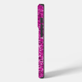 Girly Pink Glitzer Ombre Sparkle Case-Mate iPhone Hülle (Rückseite / Links)