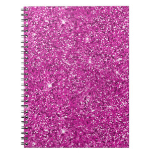 Girly Pink Glitzer Ombre Sparkle Notizblock