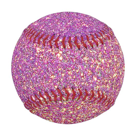 Girly Pink Glitzer Pattern Baseball (Vorderseite)