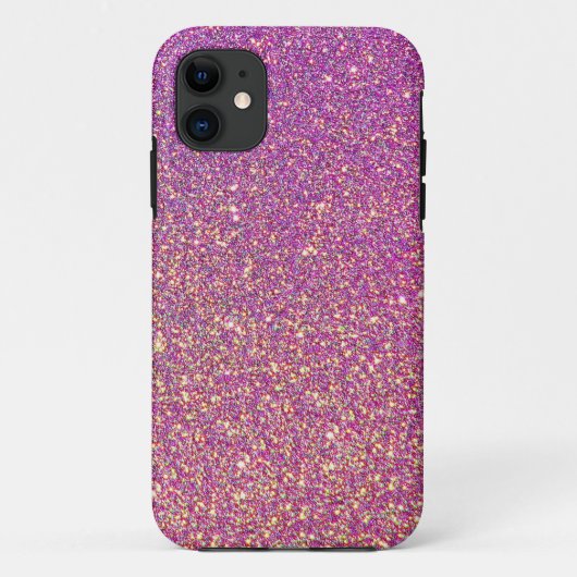 Girly Pink Glitzer Pattern Case-Mate iPhone Hülle (Rückseite)