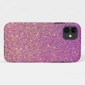 Girly Pink Glitzer Pattern Case-Mate iPhone Hülle (Rückseite (Horizontal))