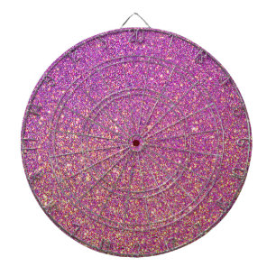 Girly Pink Glitzer Pattern Dartscheibe