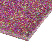 Girly Pink Glitzer Pattern Schneidebrett (Ecke)