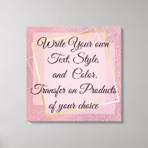 Girly pink Glitzer Schreiben Sie Ihren eigenen Tex