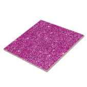 Girly Pink Glitzer Sparkle Fliese (Seite)
