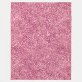Girly Pink Glitzer Sparkle Glitz Fleecedecke (Vorderseite)