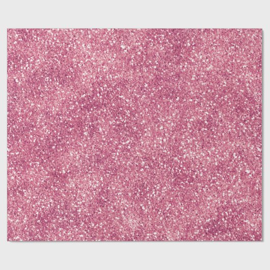Girly Pink Glitzer Sparkle Glitz   Geschenkpapier (Flach)