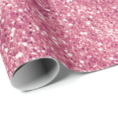 Girly Pink Glitzer Sparkle Glitz Geschenkpapier (Rolleneckpunkt)