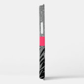 Girly Pink Glitzer Sparkle Stilvolle Girls Case-Mate iPhone Hülle (Rückseite / Rechts)