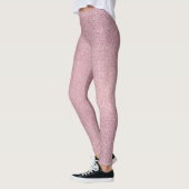 Girly Pink Glitzer Texture Leggings (Links)