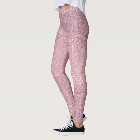 Girly Pink Glitzer Texture Leggings (Links)