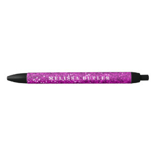 Girly Pink Glitzer Trendy Kugelschreiber