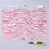 Girly Pink Glitzer Zebra Seidenpapier (Handwerk)