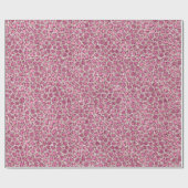 Girly Pink Glitzy Glam Glitzer Leopard Print Geschenkpapier (Flach)