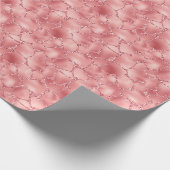 Girly Pink Glitzy Glitzer Giraffe Print Geschenkpapier (Ecke)