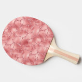 Girly Pink Glitzy Glitzer Giraffe Print Tischtennis Schläger (Seitenansicht)