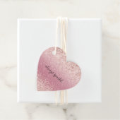 Girly Pink Glitzy Glitzer Sparkle Geschenkanhänger (Beispiel)