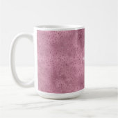 Girly Pink Glitzy Glitzer Sparkle personalisiert Kaffeetasse (Links)