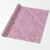 Girly Pink Glitzy Leopard Print Geschenkpapier (Ungerollt)