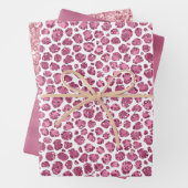 Girly Pink Glitzy Leopard Print Geschenkpapier Set (Beispiel)
