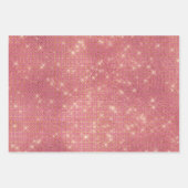 Girly Pink Glitzy Sparkle Geschenkpapier Set (Vorderseite 2)