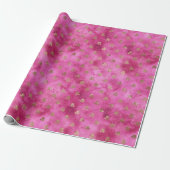 Girly Pink Gold Rose Geschenkpapier (Ungerollt)