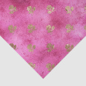 Girly Pink Gold Rose Seidenpapier (Detail)