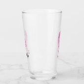 Girly Pink Gold Unicorn Personalisiert Glas (Links)