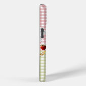 Girly Pink Green Check Cross Strawberry Dove Faith Case-Mate iPhone Hülle (Rückseite / Rechts)