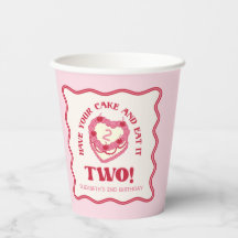 Girly Pink Have Your Cake and Eat It Zwei Geburtst