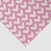 Girly Pink Hearts Liebe Seidenpapier (Detail)