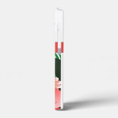 Girly Pink Hibiskus Blumendekoration Trendy Case-Mate iPhone Hülle (Rückseite / Links)