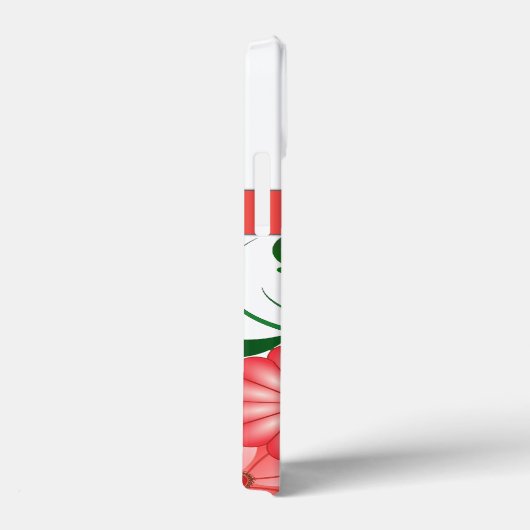 Girly Pink Hibiskus Blumendekoration Trendy Case-Mate iPhone Hülle (Rückseite / Rechts)