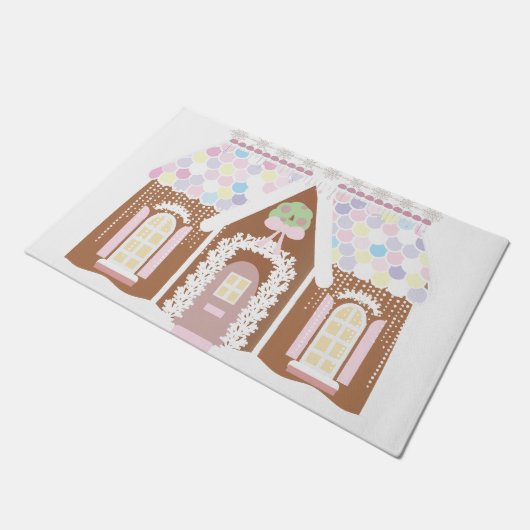 Girly Pink Inginger Brotteilematte Fußmatte (Schrägansicht)