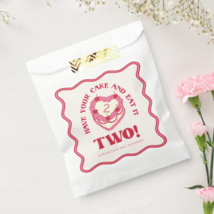 Girly Pink Iss deinen Kuchen und habe ihn auch zum Geschenktütchen