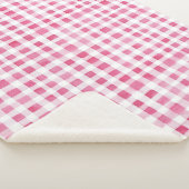 Girly Pink Kariert Stripes Weihnachten Sherpadecke