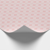 Girly Pink Kleine Raute Diamant Muster Geschenkpapier (Ecke)