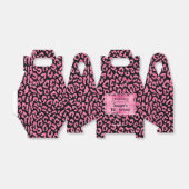 Girly Pink Leopard Gable Geschenkschachtel (Ungefaltet)