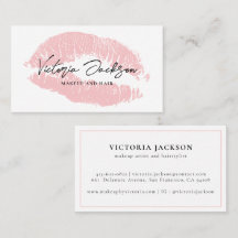 Girly Pink Lips Modern Elegante